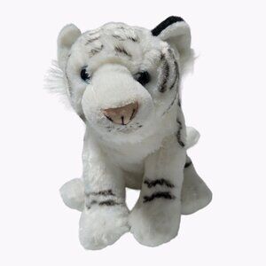 Wild Republic White Tiger 14 inch Plush Realistic Stuffed Animal Blue Eyes Toy